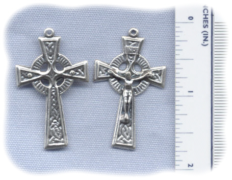 Traditional Celtic Crucifix with Fancy Back